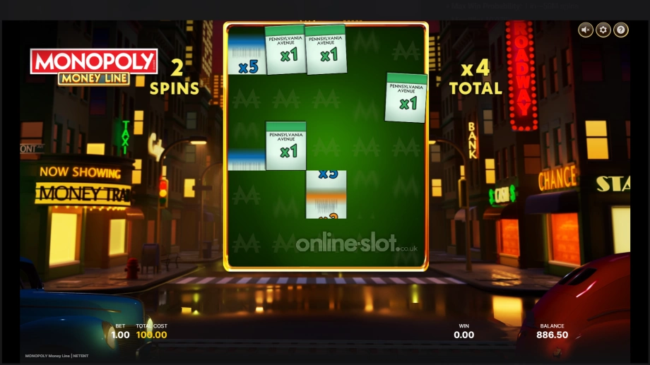 monopoly money line slot free spins