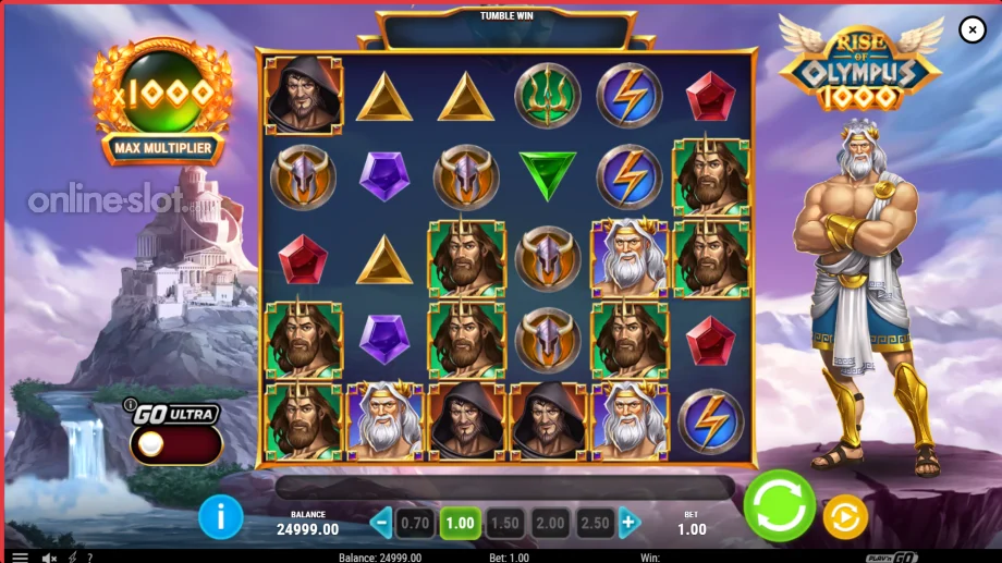 rise of olympus 1000 slot base game
