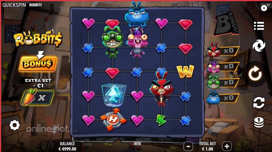 robbits slot base game