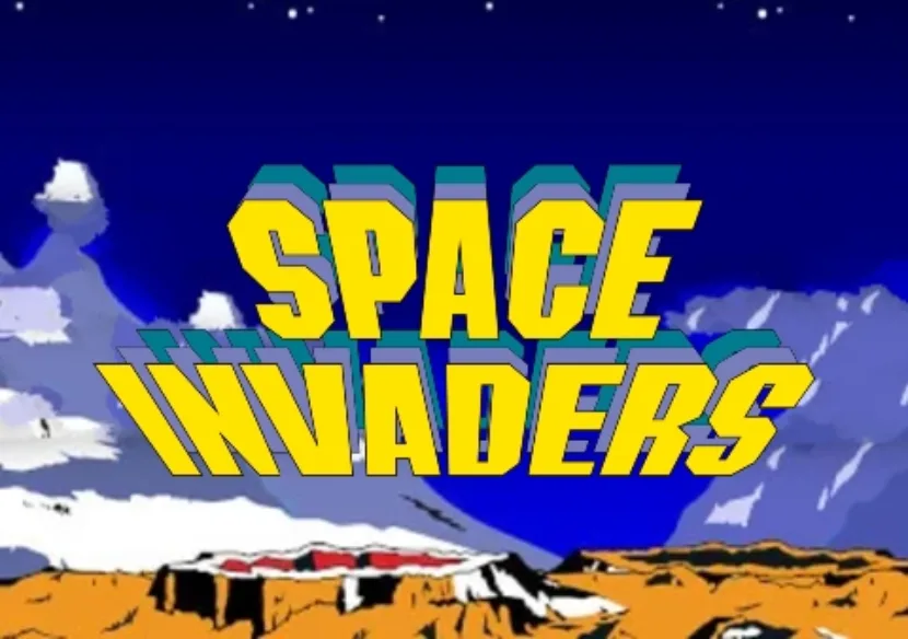 space invaders slot logo