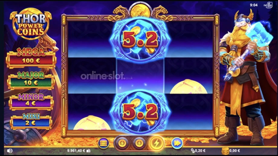thor power coins slot bonus game