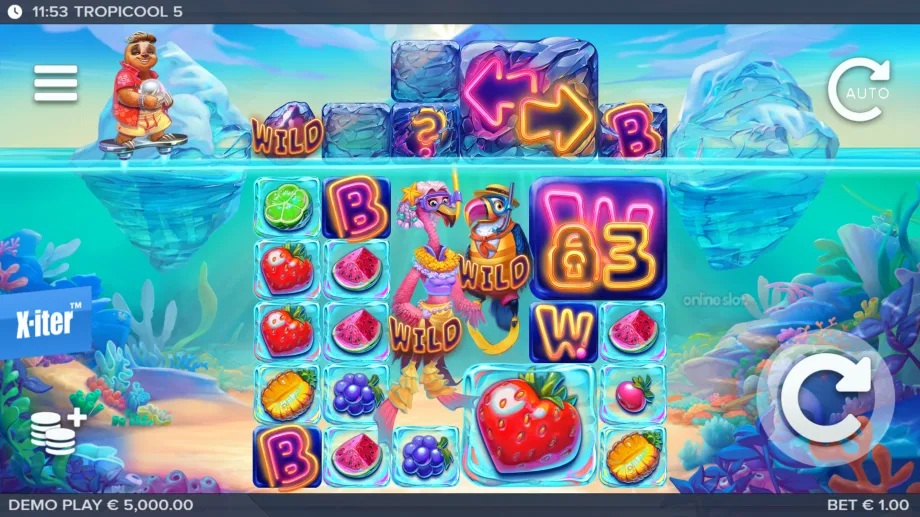 tropicool 5 slot base game