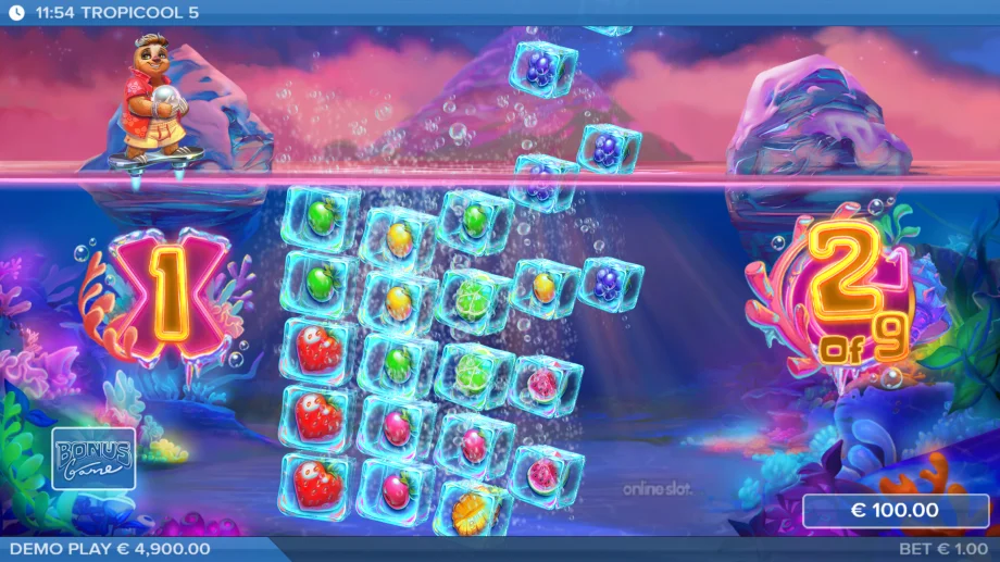 tropicool 5 slot spins