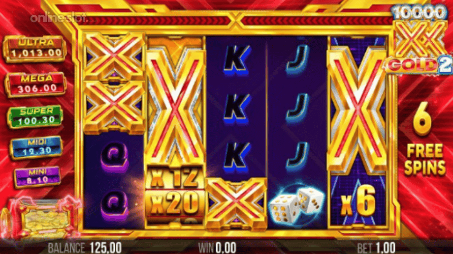 10000 x gold 2 slot free spins