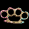 12 burning baseballs knuckles symbol