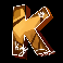 12 burning baseballs letter k symbol