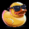 12 burning baseballs rubber duck symbol
