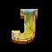 9k yeti gold letter j symbol
