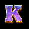 9k yeti gold letter k symbol