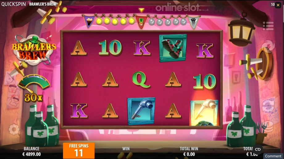 brawlers brew slot free spins