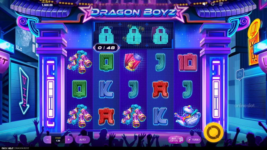 dragon boys slot base game