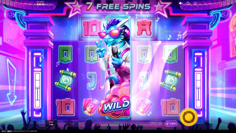 dragon boys slot free spins