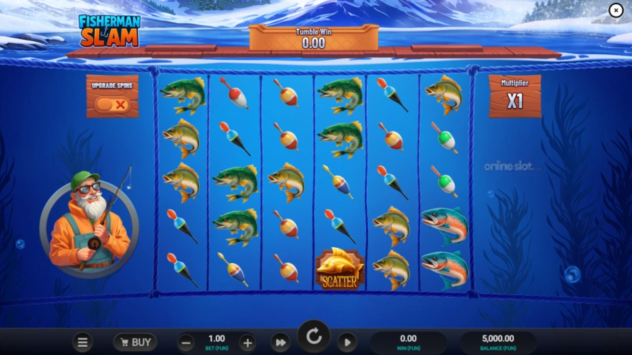 fisherman slam slot base game