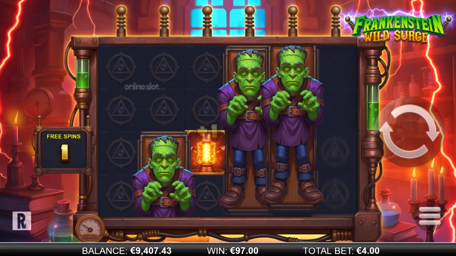 frankenstein wild surge slot free spins