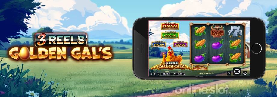 golden gals 3 reels mobile slot