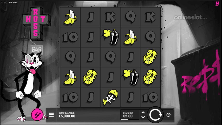 hot ross slot base game