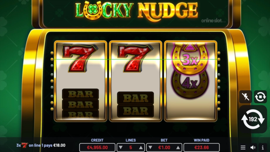 lucky nudge slot feature