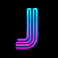 retro returns letter j symbol
