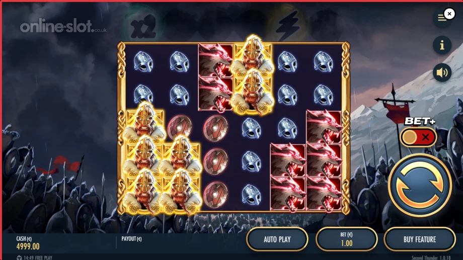 second thunder slot base game