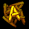 supersized letter a symbol