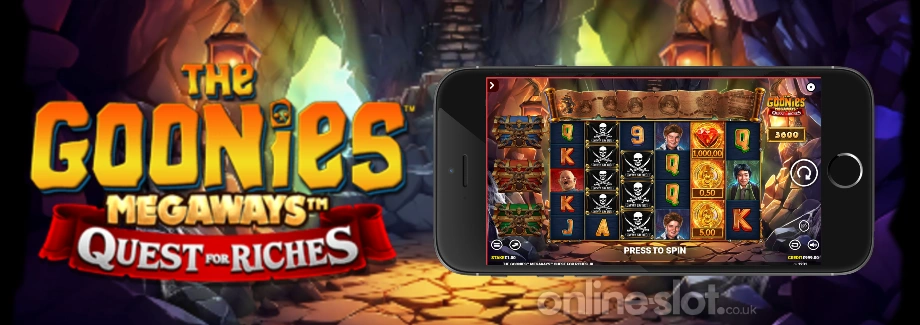the goonies megaways quest for riches mobile slot