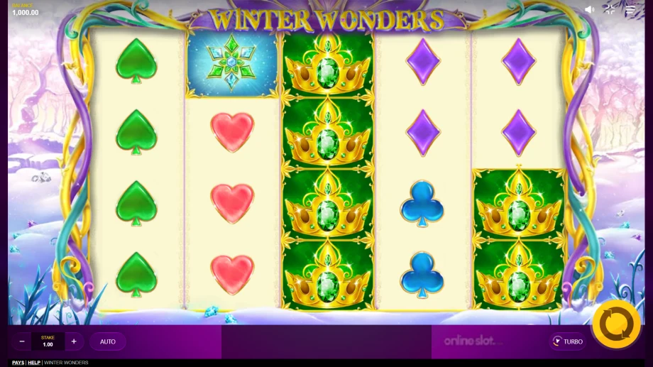 winter wonders slot base game