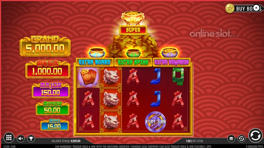 4 dragon pots slot base game