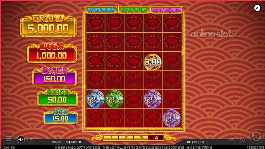 4 dragon pots slot respins
