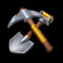 5k gold mine slot pickaxe and shovel symbol