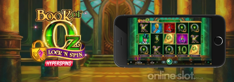 book of oz lock n spin mobile slot