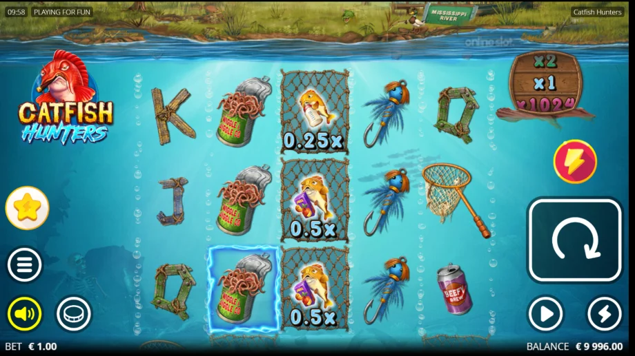catfish hunters slot base game