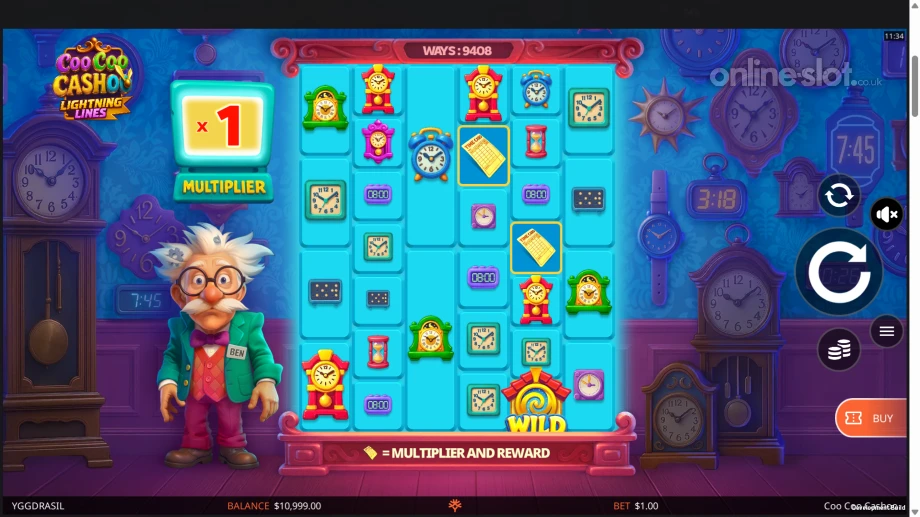 coo coo cashoo slot base game