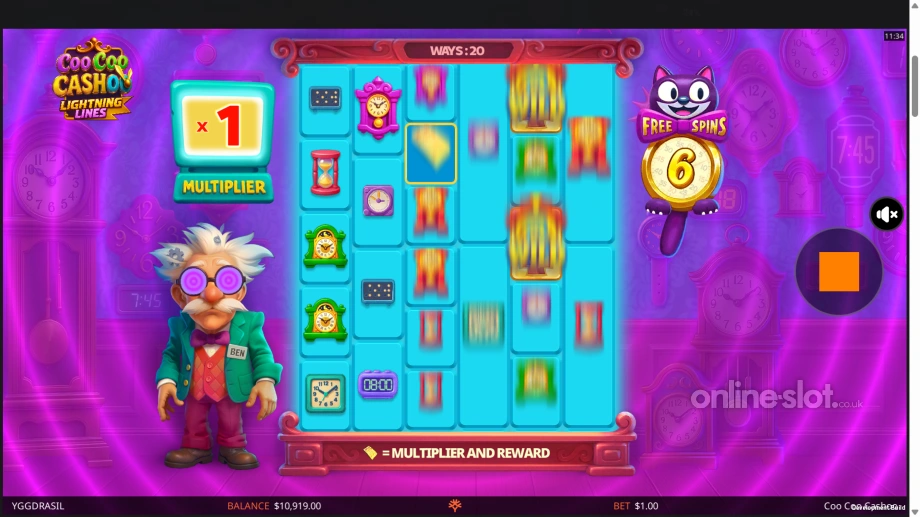 coo coo cashoo slot free spins