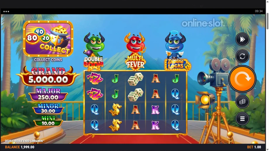 devils boulevard link win slot base game