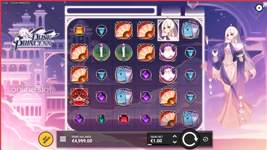 dusk princess slot base game