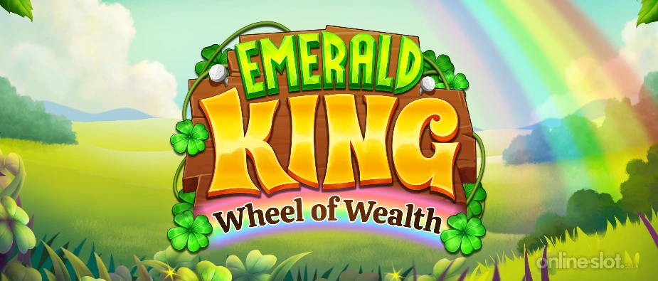 emerald king wheel of wealth slot banner