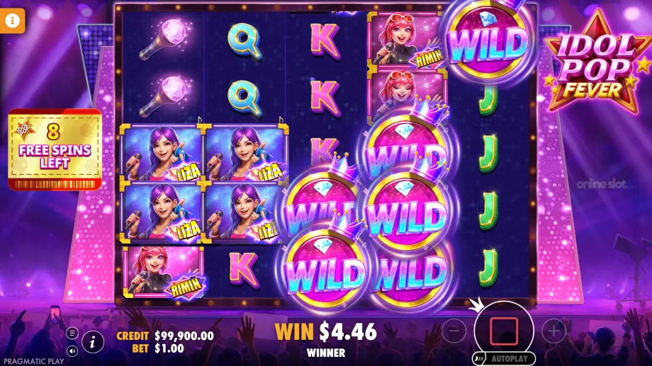 idol pop fever slot free spins