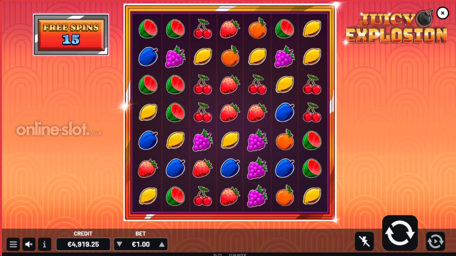 juicy explosion slot free spins