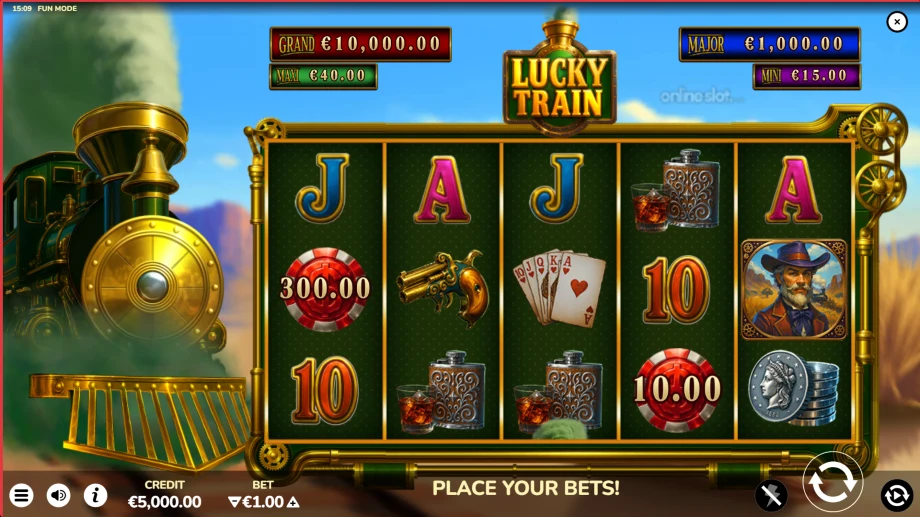 lucky train slot base game