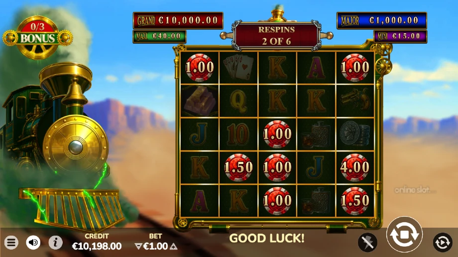 lucky train slot respins