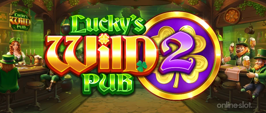 luckys wild pub 2 slot banner