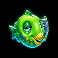 oxygen 3 green fish symbol