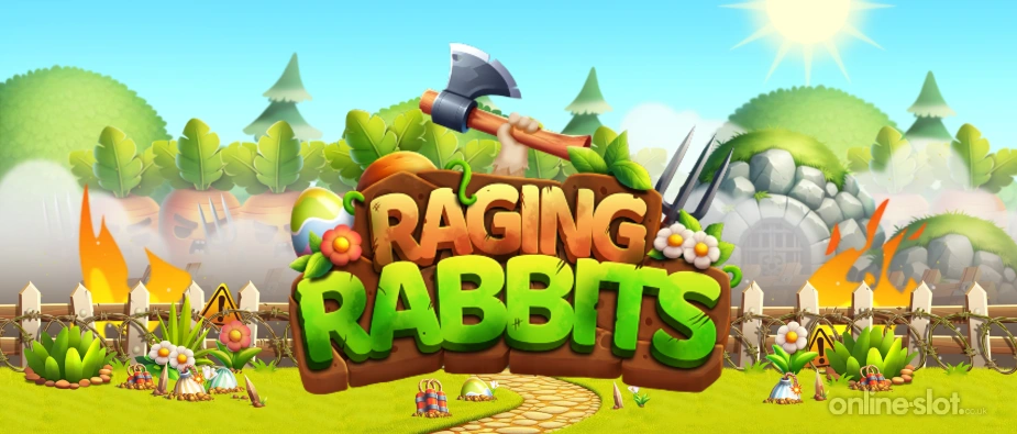 raging rabbits slot banner
