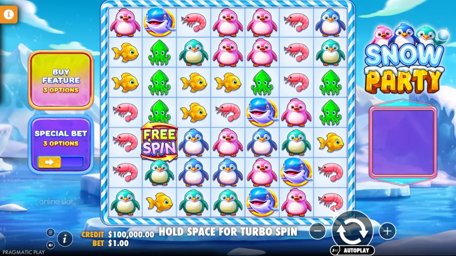 snow party slot base game