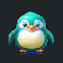 snow party slot green penguin symbol