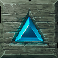 treasure tumble blue triangle symbol
