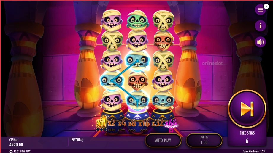 tutan kha boom slot free spins