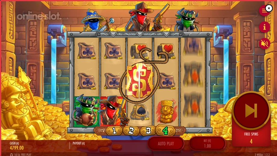 3 wildos slot free spins