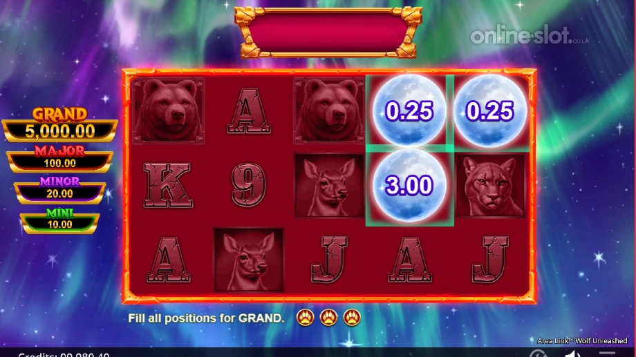 area link wolf unleashed slot area link feature