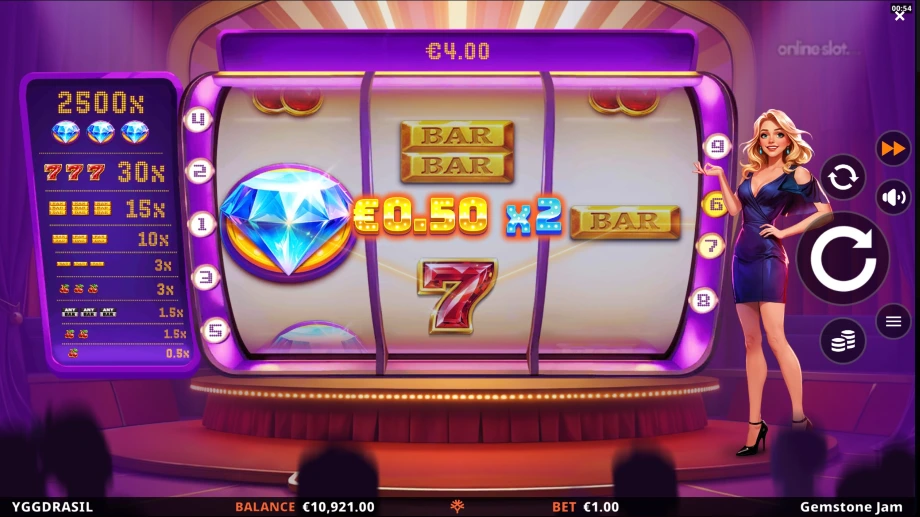 gemstone jam slot multiplier wild
